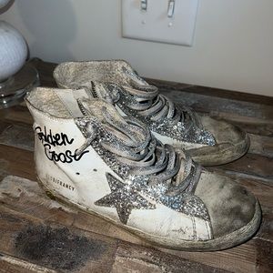 Golden Goose Francy high tops size 35.